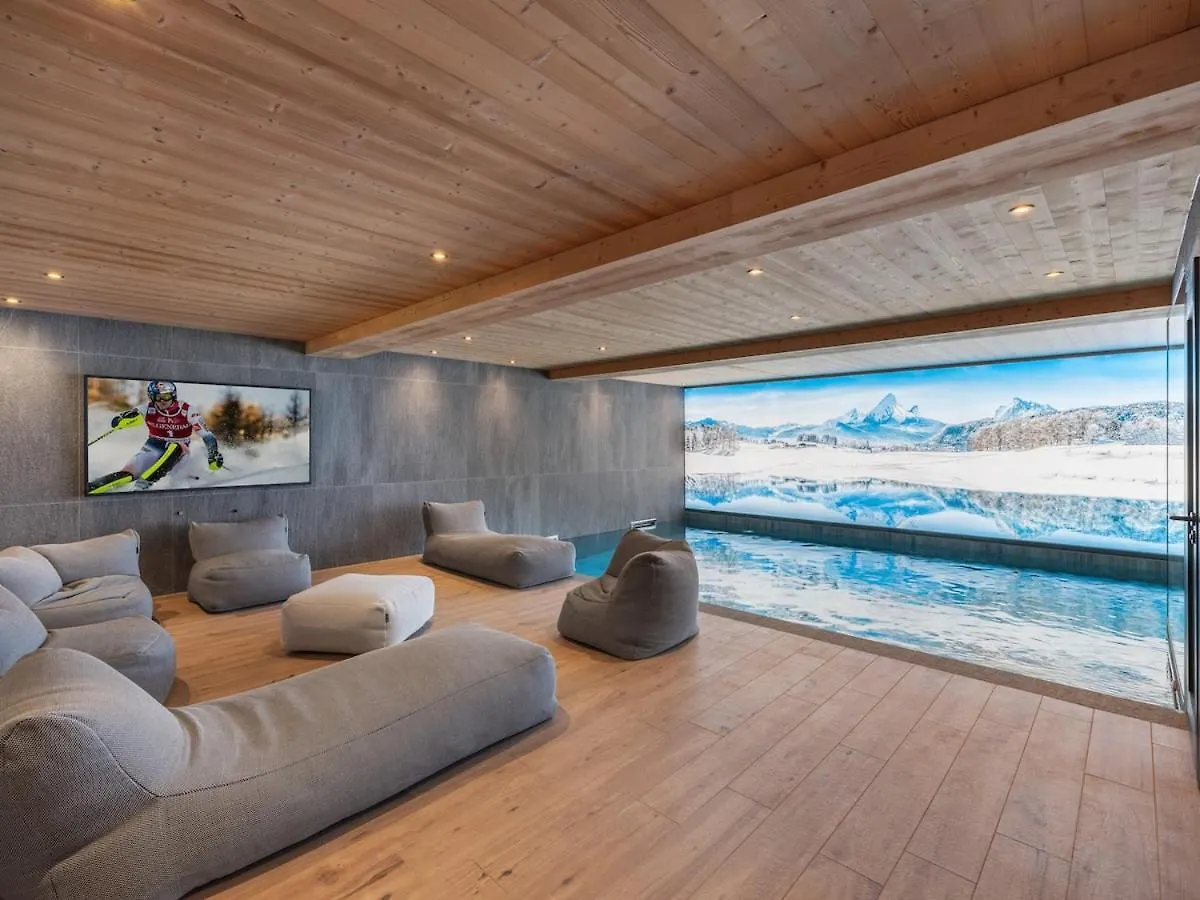 Chalet Avec Piscine Et Vue Panoramique Комблу Франция